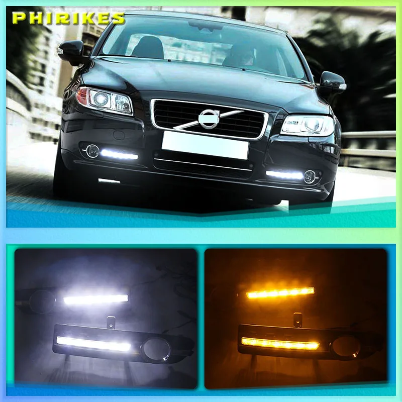 

2pcs White LED DRL Daytime Running Lights Running Lamp For Volvo S80 S80L 2007-2013