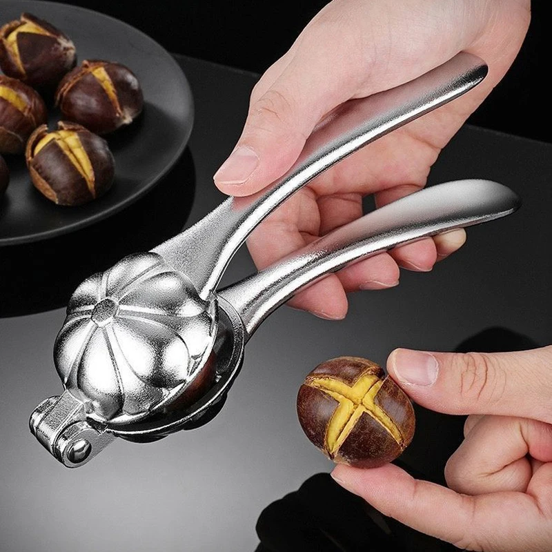 

Manual Chestnut Clip Stainless Steel Shell Opener Nut Cracker Sheller Household Chestnut Peeling Walnut Pliers Cutter