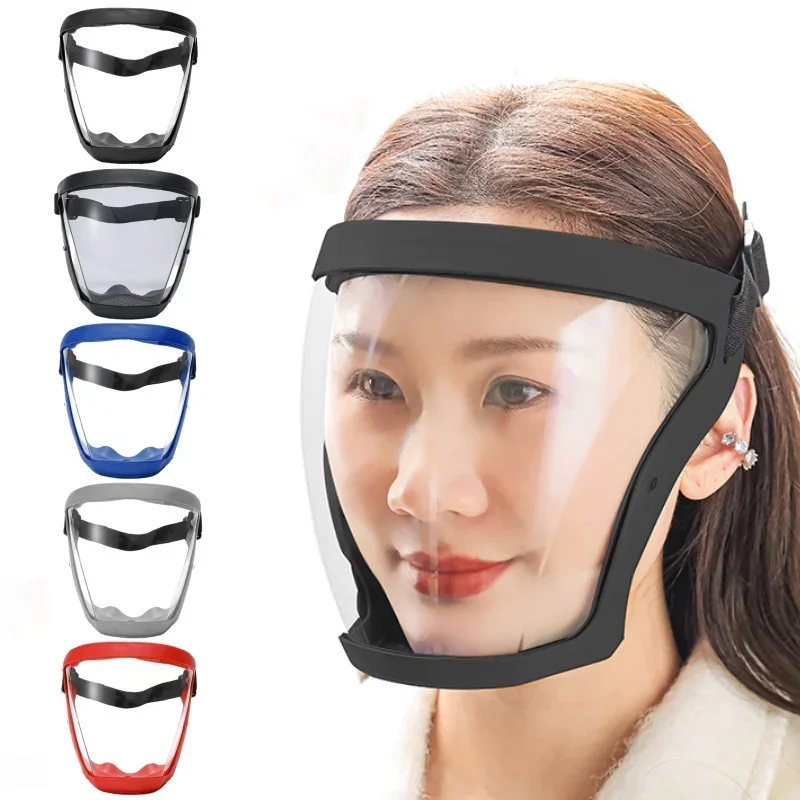 

Work Protection Mask Transparent Facial Shield Transparent Facial Protector Face Protective Screen Kitchen Accessories Gadgets