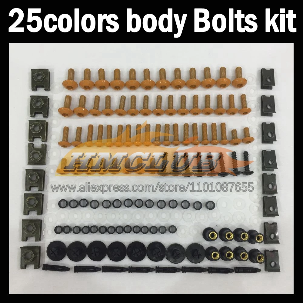 268ps Full Screws Kit Body bolt For HONDA CBR919RR CBR900RR CBR 919 RR 919RR CBR919 RR 98 99 1998 1999 Fairing bolts screw NutS