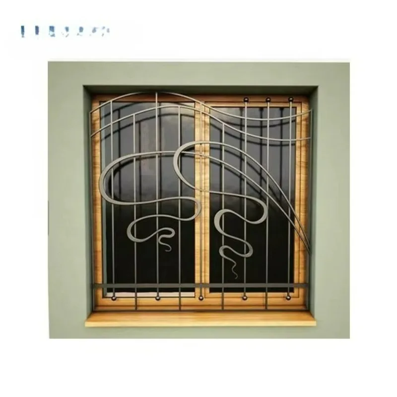 

Wrought iron safety fence on doors and windows