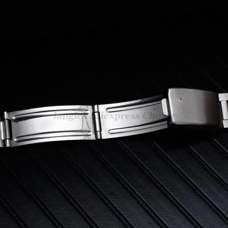 Stainless Steel Bracelet Strap for Rolex Water Ghost Oyster Men Sport Watchband Curved End Metal Band 17mm 18mm 19mm 20mm 21mm