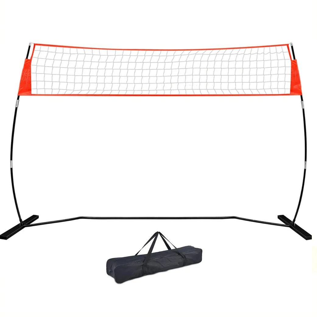 

Outdoor Beach Volleyball Net Combo Set - Quick Fold Beach & Grass Volleyball Net with Portable Frame