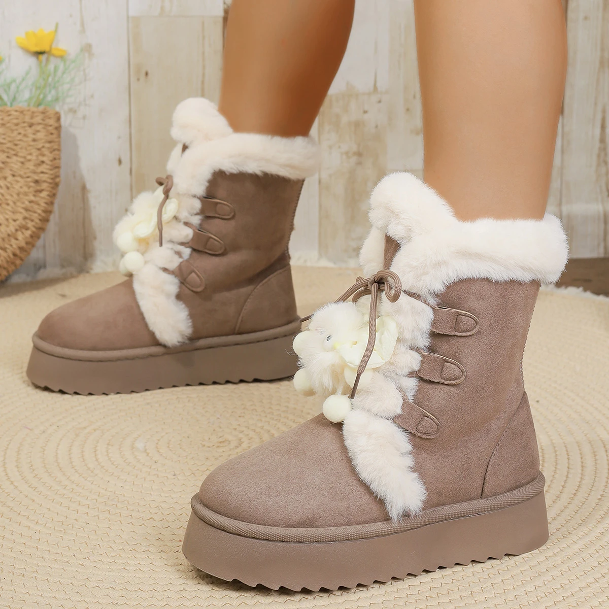Zimowe damskie buty śniegowce  – Snow Boot Fur Lined recenzja i cena