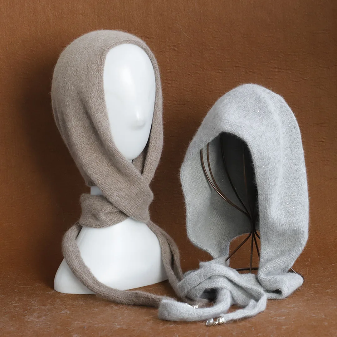 2025 new fashion wool Beanies Soft Warm Fluffy Winter Hat for Women Knitted Hat Skullies Beanies Female Bonnet Woman Knit Cap