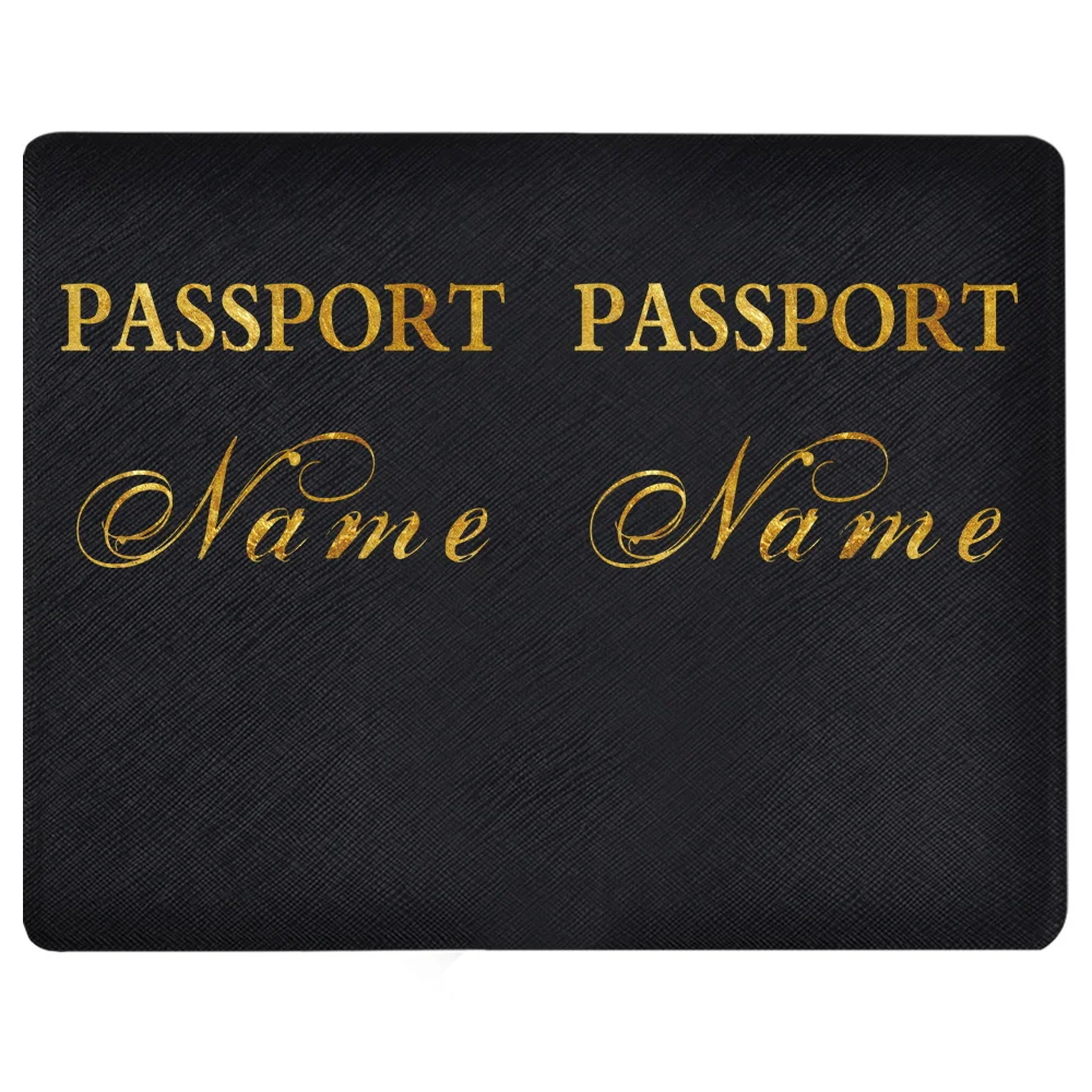 Funda para pasaporte personalizable con cualquier nombre, funda para pasaporte, funda para identificación, tarjeta bancaria, Funda de cuero PU para