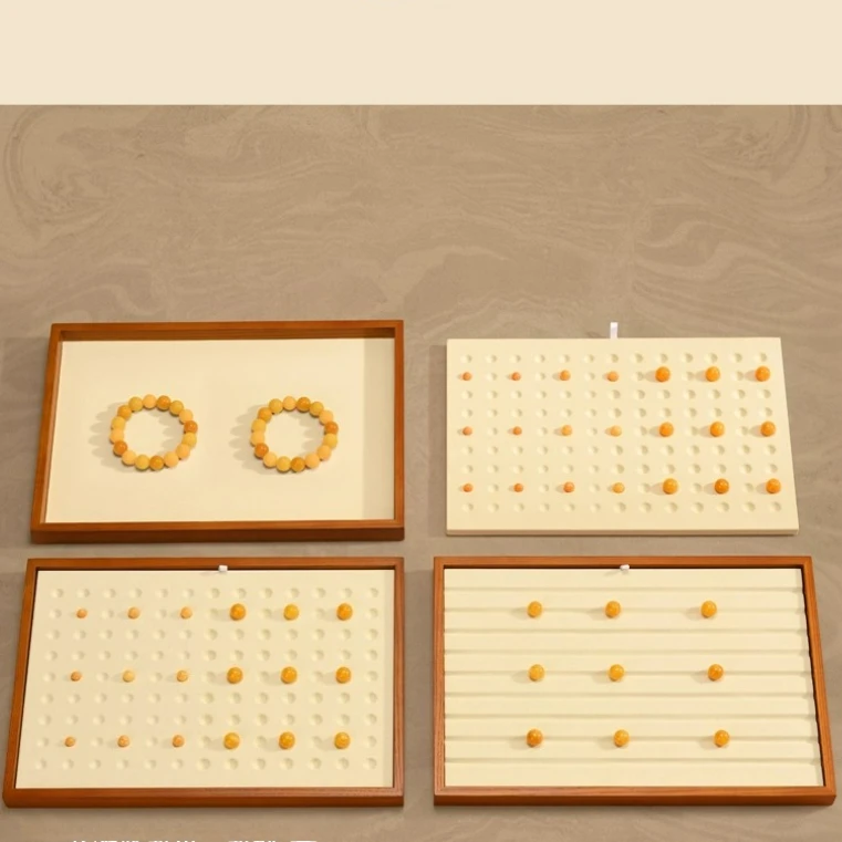 

Поднос для демонстрации бисера из цельного дерева, голый бриллиант, культурные игрушки, поднос для просмотра кристаллов, поднос для хранения одиночных бусин