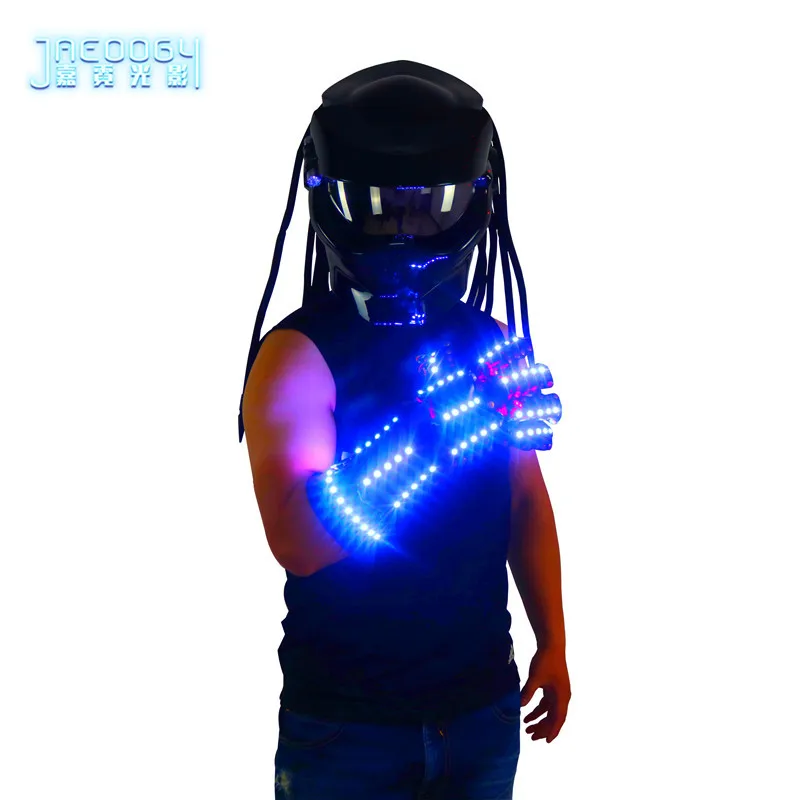 

LED Color Arm Stage Laser Gloves, Applicable to Costume Accessories, COSPLAY Robot, Glowing Prop, Bar Night Show