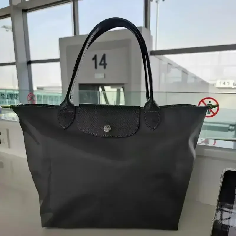 Mulheres dobrável designer moda casual bolsa de ombro alta qualidade náilon bolsas sac grande capacidade clássico sacola nova