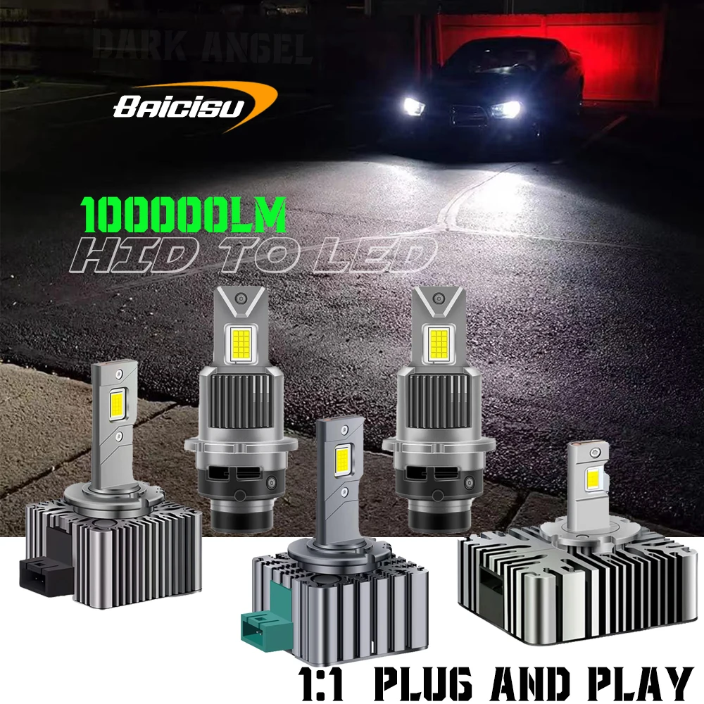 

D1S D2S D3S D4SR Led Headlight Xenon Bulbs Canbus No Error 1000000LM 130W D8S D1R D2R D3R D5S Car Lamp Auto Light Motorcycle 12V