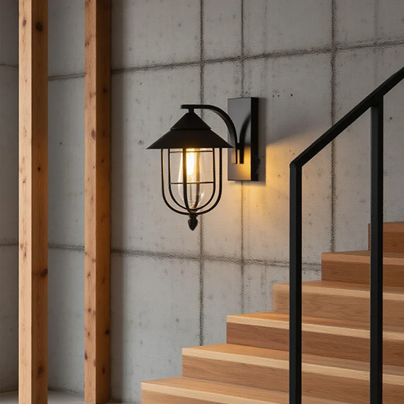 โคมไฟติดผนังภายนอกพร้อมเซ็นเซอร์ตรวจจับความเคลื่อนไหว ไฟ LED กันน้ำ สำหรับสวน ระเบียงบ้าน ทางเดิน ตกแต่งบ้าน