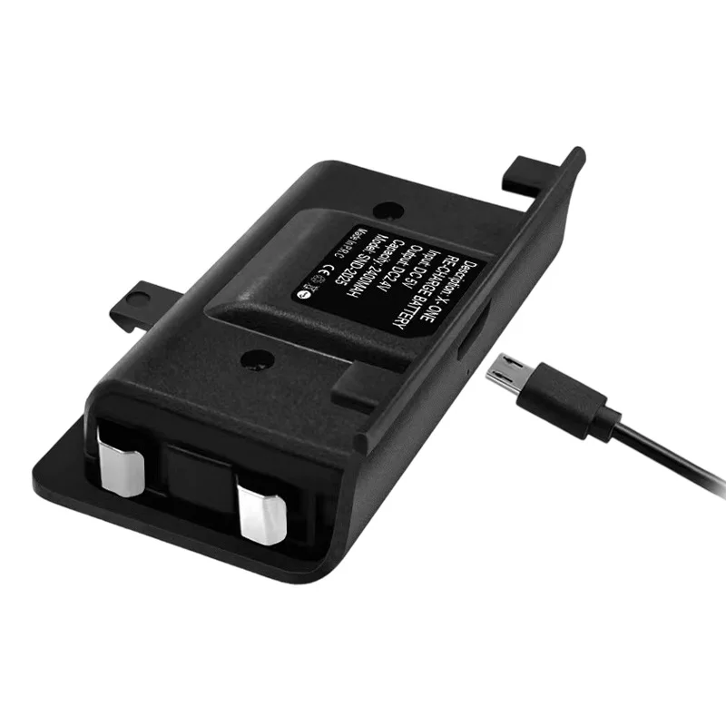 2Pcs Rechargeable Battery Pack 2400mAh with USB Charging Cable for XBOX ONE Wireless Controller Gamepad Joypad Backup Battery