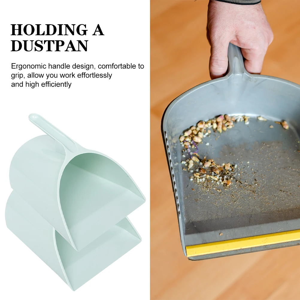 

2 Pcs Handheld Dustpan Ergonomic Portable Cleaning Shovel Multi Purpose Kitchen Garbage Scoop Stand Up Dust Pan Household Mini
