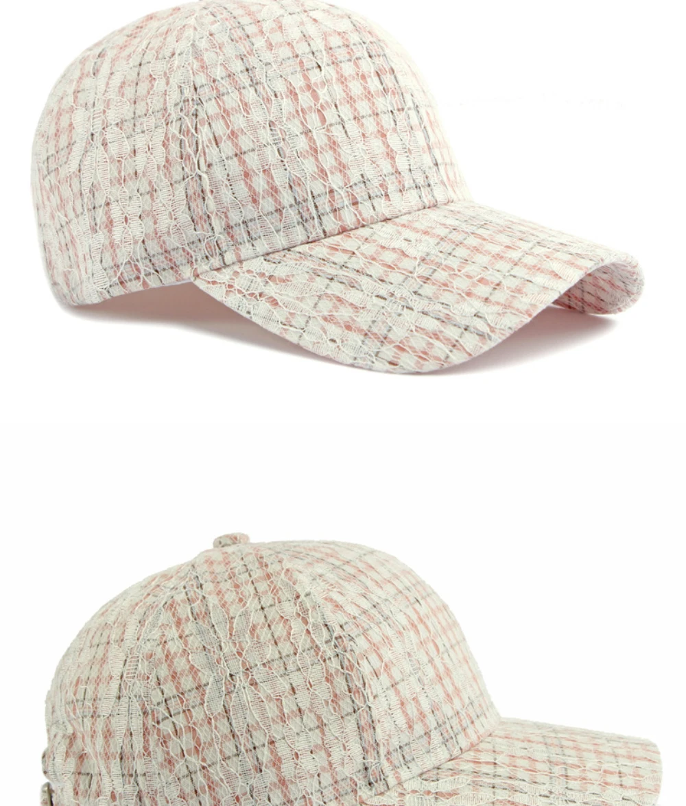 HT5085 Frühling Sommer Sonnenkappen für Herren und Damen 2026 Neue Spitzen-Baseballkappe Unisex Verstellbare Snapback-Kappe Atmungsaktive Baseballmütze – Detail 8