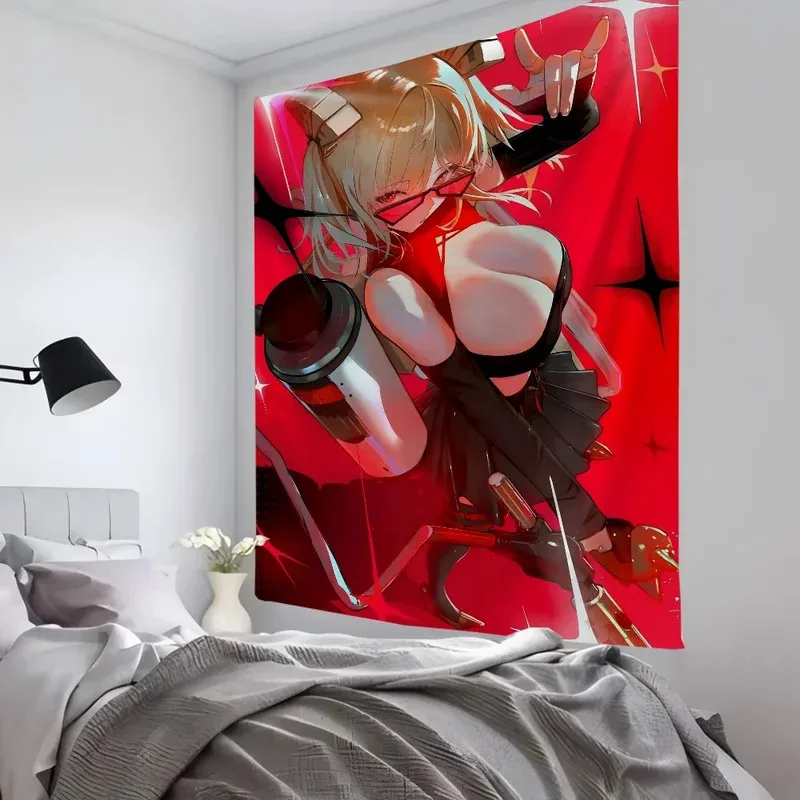 

UIB35Ainme Game B-Bernice White Zenless Zone Zero Tapestry Room Decor Wall Cloth Party Hanging Background Room Decor Baby RoTh9#