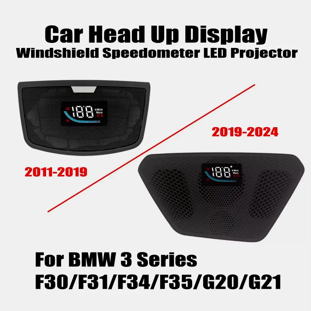 Car HUD Windshield Speedometer Projector For BMW 3 Series F30/F31/F34/F35/G20/G21 Head Up Display OBD Decoder Accessories
