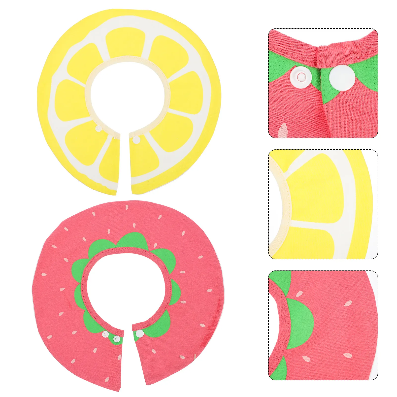 

2Pcs Bibs 360-Degree Rotating Cotton Drool Bibs Waterproof Infant Teething Feeding Supplies Rotating Baby Bib