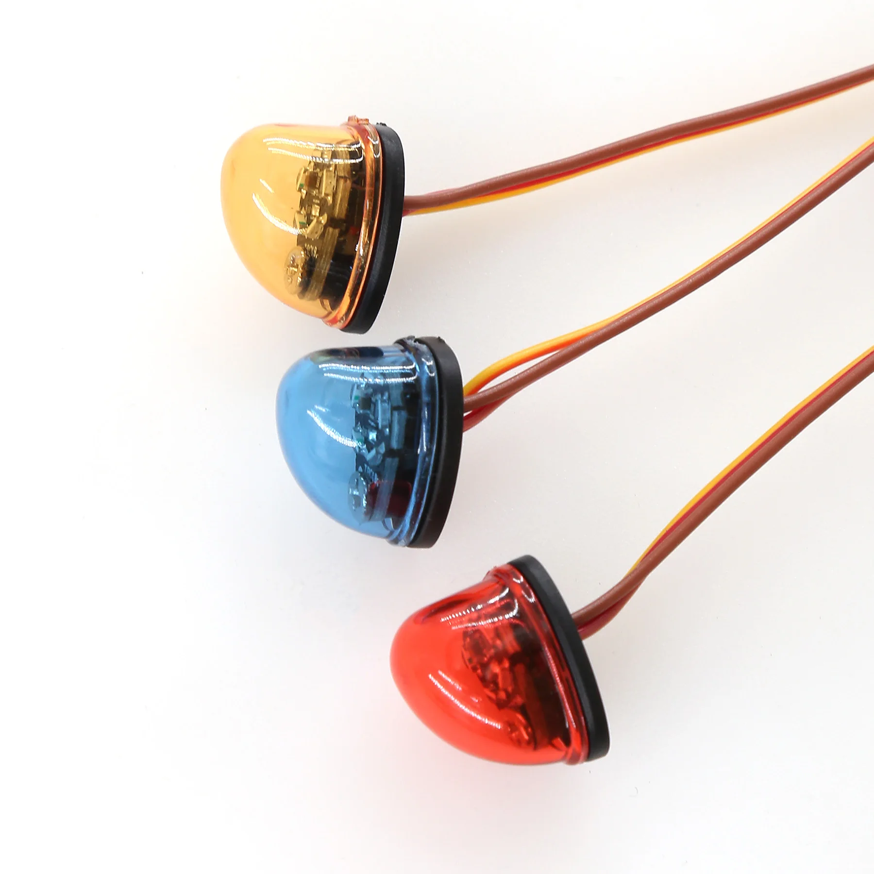 Luces de Flash LED, lámpara de alarma giratoria/intermitente para 1/14 Tamiya RC Tractor remolque camión modelo coche actualización pieza accesorio