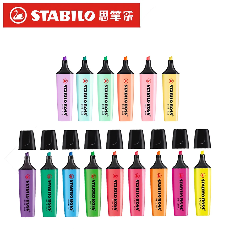 1pcs Stabilo Highlighter Marker 70 Art Supplies Graffiti Plumones Poster Student Supplies Office Accessories Stationery