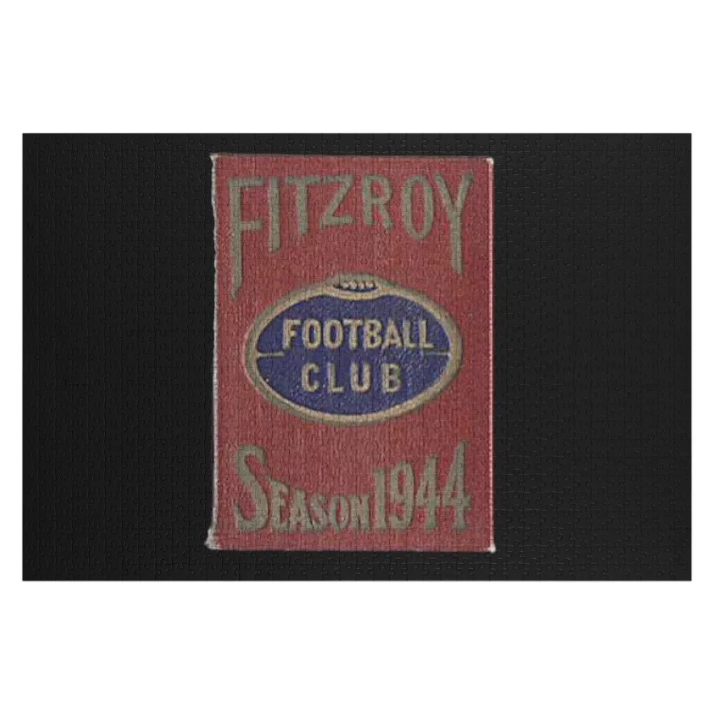 Vintage Fitzroy football club AFL Footy Jigsaw Puzzle Game Children Wooden Animal Custom Wood Puzzle