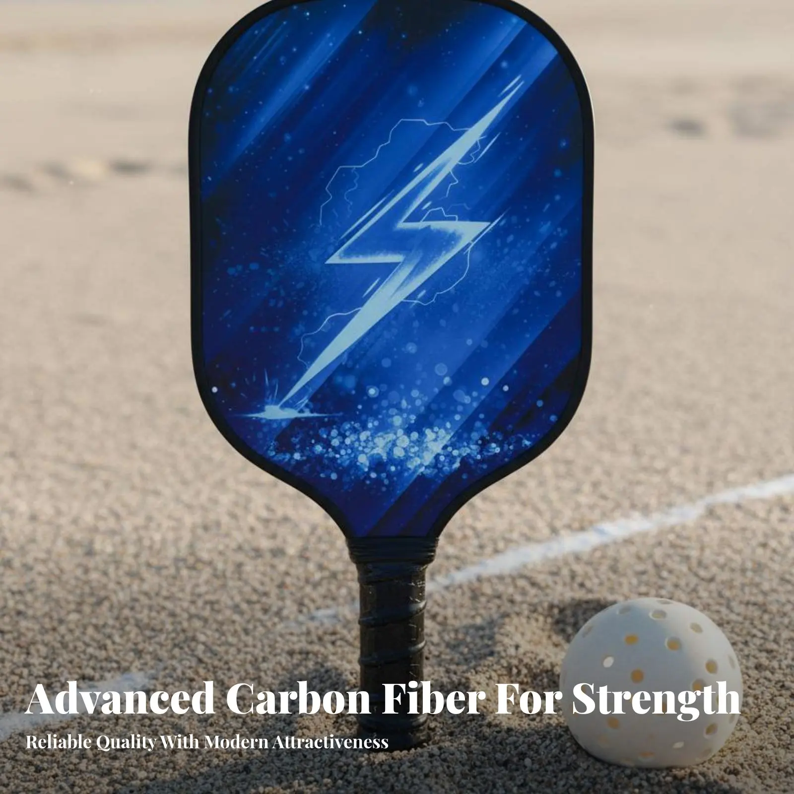 

Pickleball Paddle USAPA Approved Edgeless Pickleball Paddle Long-Lasting Shock Absorption for Beginners, Beach