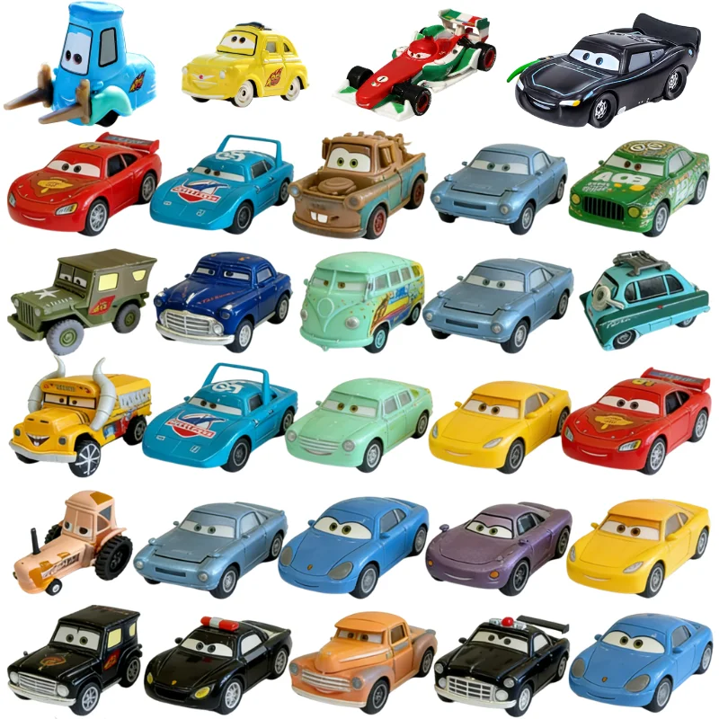 

Горячая новинка! Коллекционная модель автомобиля Disney Pixar Cars: Молния МакКуин, Король Фрэнк, Гуидо, Луиджи, из металлического сплава, игрушка, подарок на день рождения