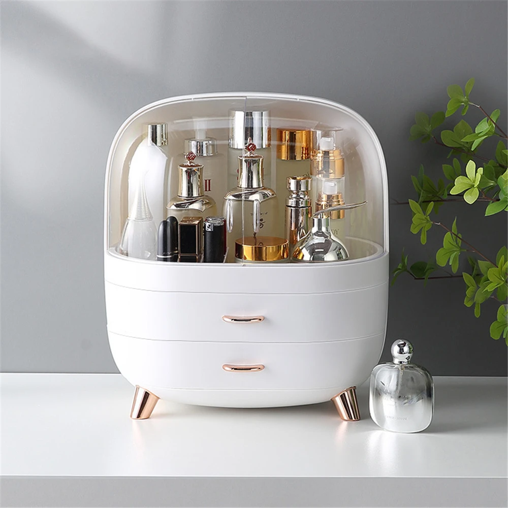 Makeup Container Polish Box Desktop Storage Organizer Makeup Drawer Large Box Cosmetic Capacity Storage Nail Jewelry