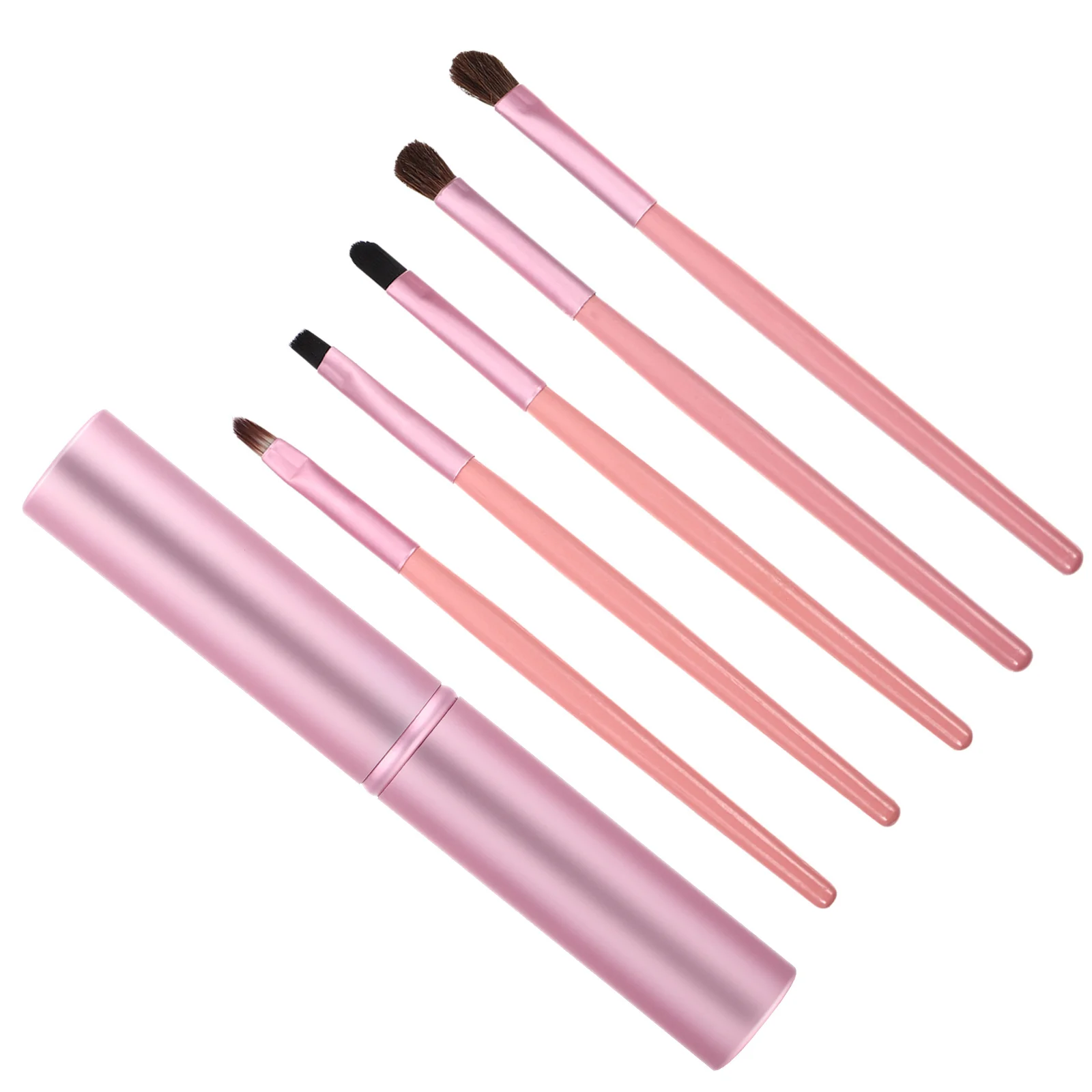 

5Pcs Portable Eyeshadow Brush Set Soft Nylon Hair Wooden Handle Professional Eye Makeup Tools Kit Eyeshadow Brush Set