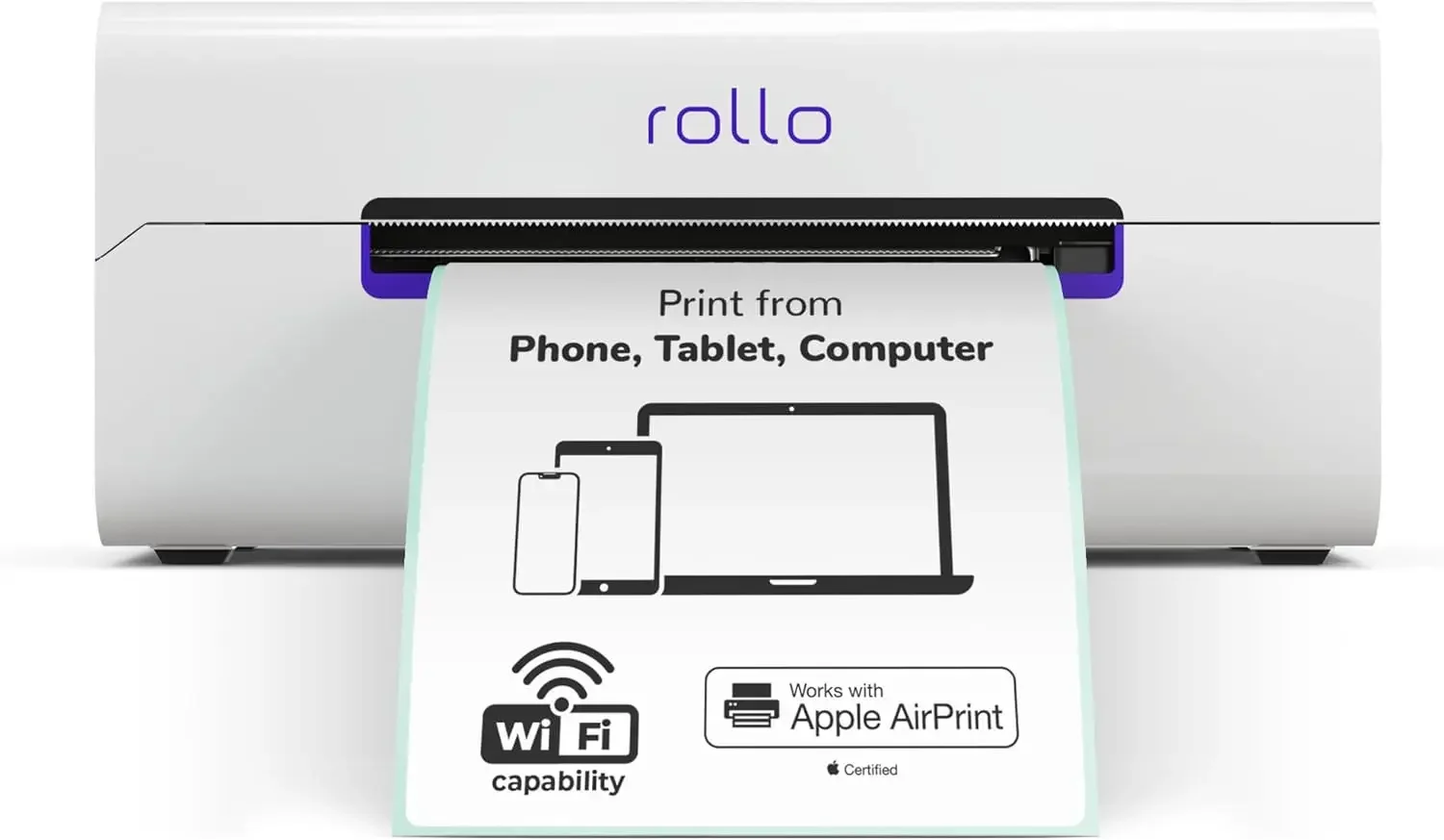 Принтер для печати этикеток Rollo Wireless Shipping, Wi-Fi термопринтер для печати этикеток, AirPrint от iPhone, iPad, MacNEW