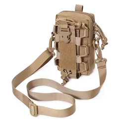 Molle EDC Pouch Water Bottle Canteen Kettle Carrier Holder Outdoor Sports Phone Holder Travel Camping Hiking Hunting Waist Bag