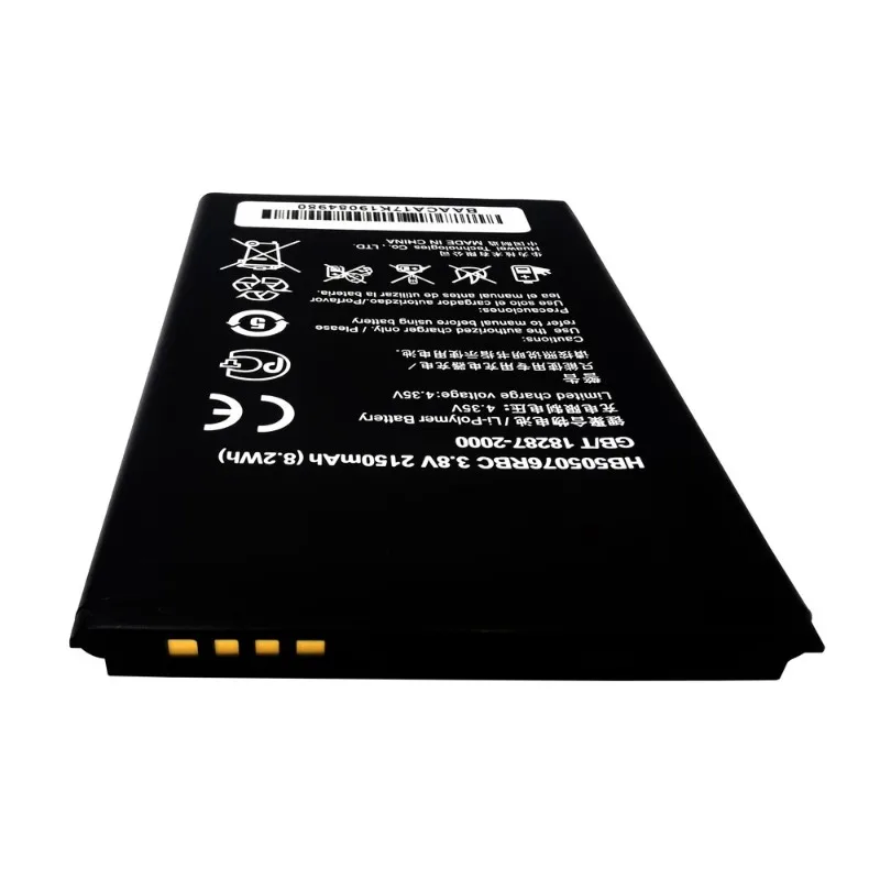 3.8V 2150mAh HB505076RBC For Huawei Ascend G527 A199 C8815 G606 G610 G610-U20 G700 G710 G716 G610S/C/T Y600 Y600-U20 Battery
