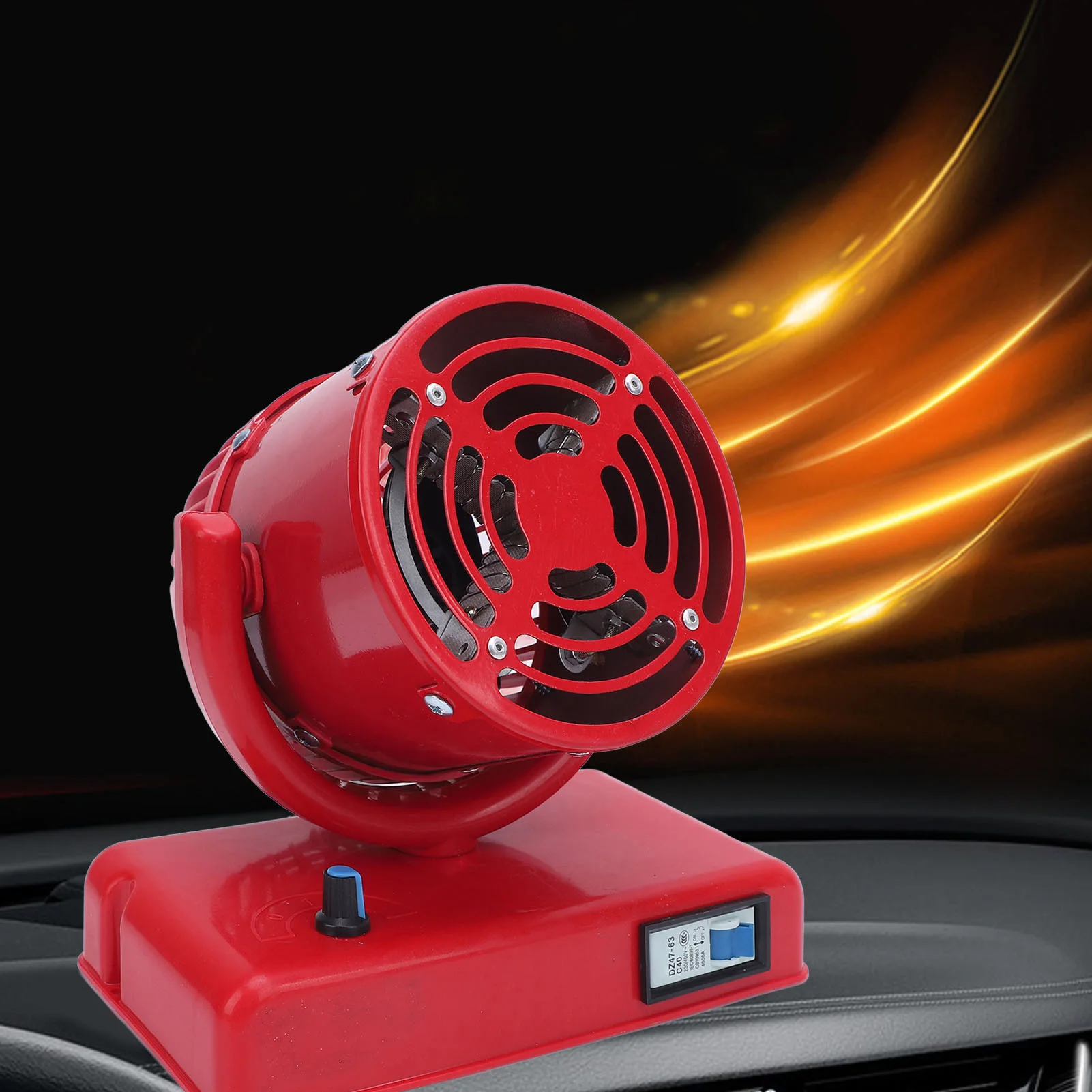 

DC24V 300W Small Space Heater Low Noise Cold Warm Portable Electric Heater Fan for Defrosting and Defogging Small Space Heater