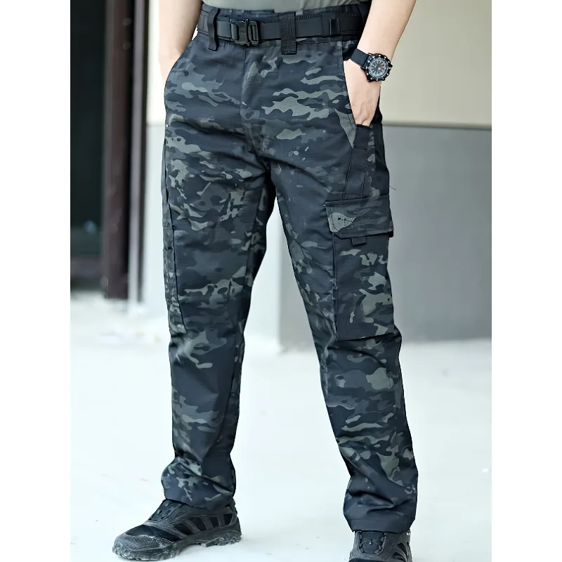 

Men's Multi-pocket Tactical Overalls-suitable for Outdoor Hiking, Casual Hiking Pants Spring and Autumn Thin Multi-pocket Pants