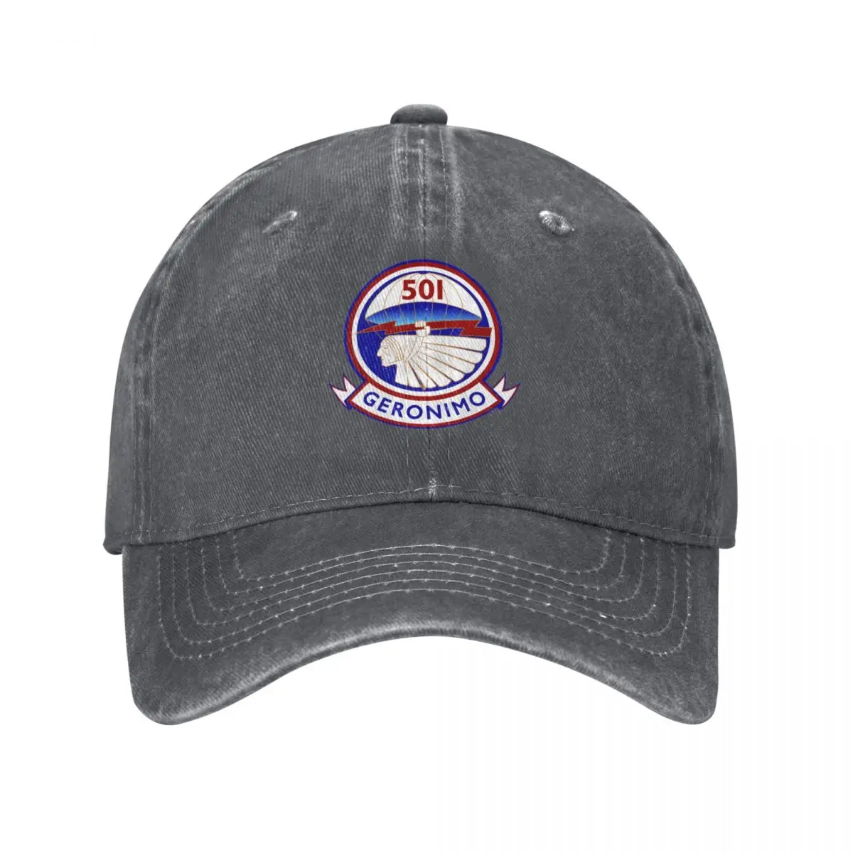 Geronimo Head Crest Baseball Cap Trucker Hat Custom Cap Female Men's