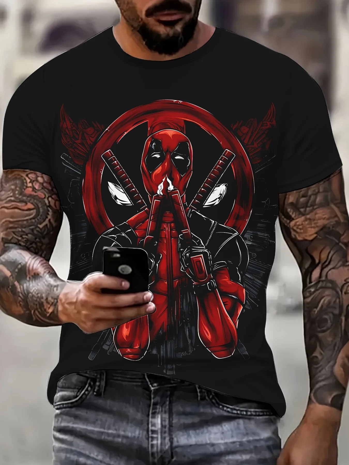 Marvel Deadpool T-Shirt graphique Deadpool T-Shirt