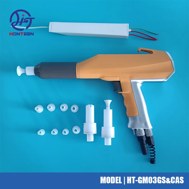 Imagem -05 - Pistola Eletrostática Manual do Revestimento do pó Jogo de Shell Incluindo o Pulverizador do pó Corpo e Cascata da Alta Tensão Cachoeira Modular