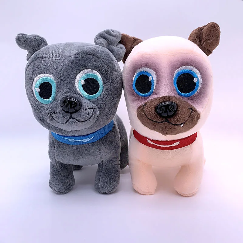 20cm filhote de cachorro cão pals brinquedos de pelúcia bingo e rolly animal cão plushie brinquedos novo filhote de cachorro de pelúcia pals brinquedo de pelúcia bingo e rolly dog
