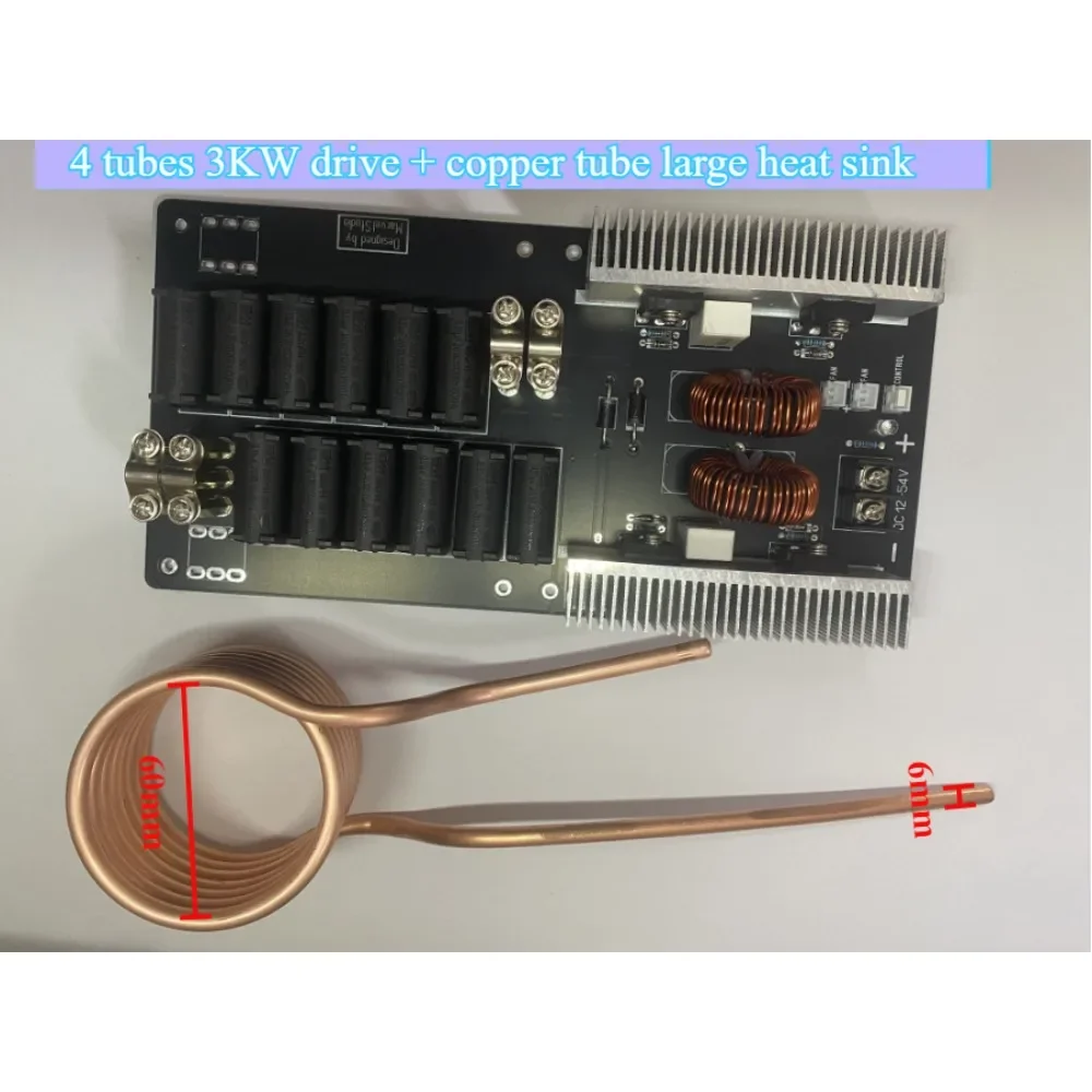 

3000W ZVS Induction Heating High Power High Frequency MachineTapeless 6-Tube Melting Furnace