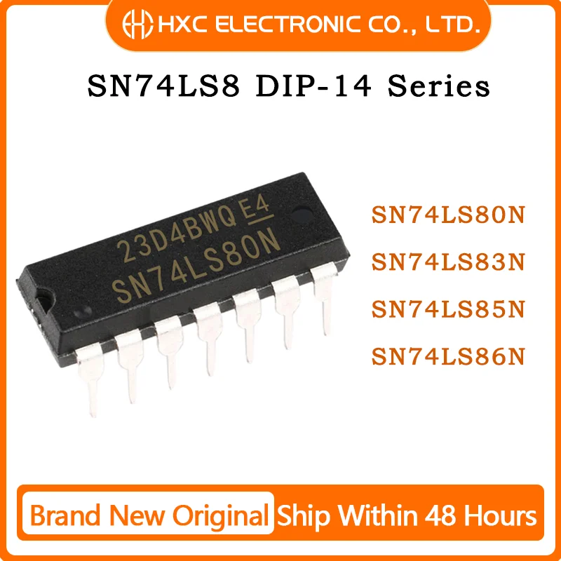 10PCS SN74LS80N 74LS80 SN74LS83N 74LS83 SN74LS85N 74LS85 SN74LS86N 74LS86 74LS86 New original