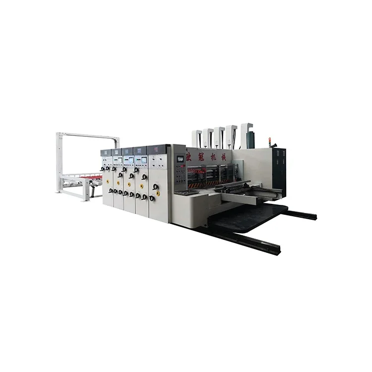 High Speed Lead Edge  Box Automatic Rotary Die Cutter Corrugated Carton Making Machine