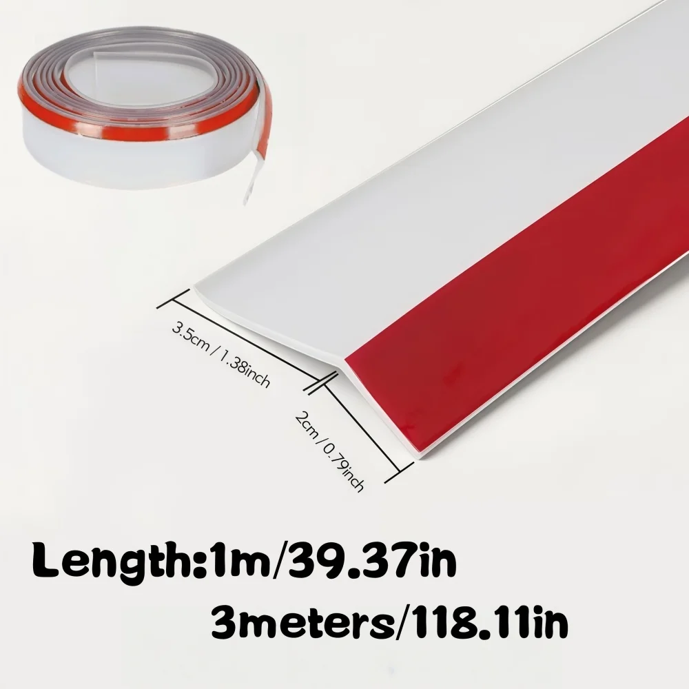 1PC Window Waterproof Seal Strip, Self-Adhesive Weatherstrip Outdoor Window Sill Gap Rainproof Seal, Prevents Rainwater Backflow