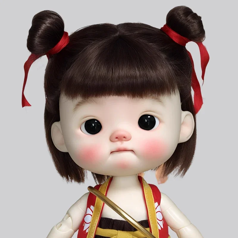 

Парик BJD Blythe с большой головой DianDian Qbaby, парик для куклы, милые короткие волосы с челкой, аксессуары для кукол, милые волосы с челкой (без кукол)
