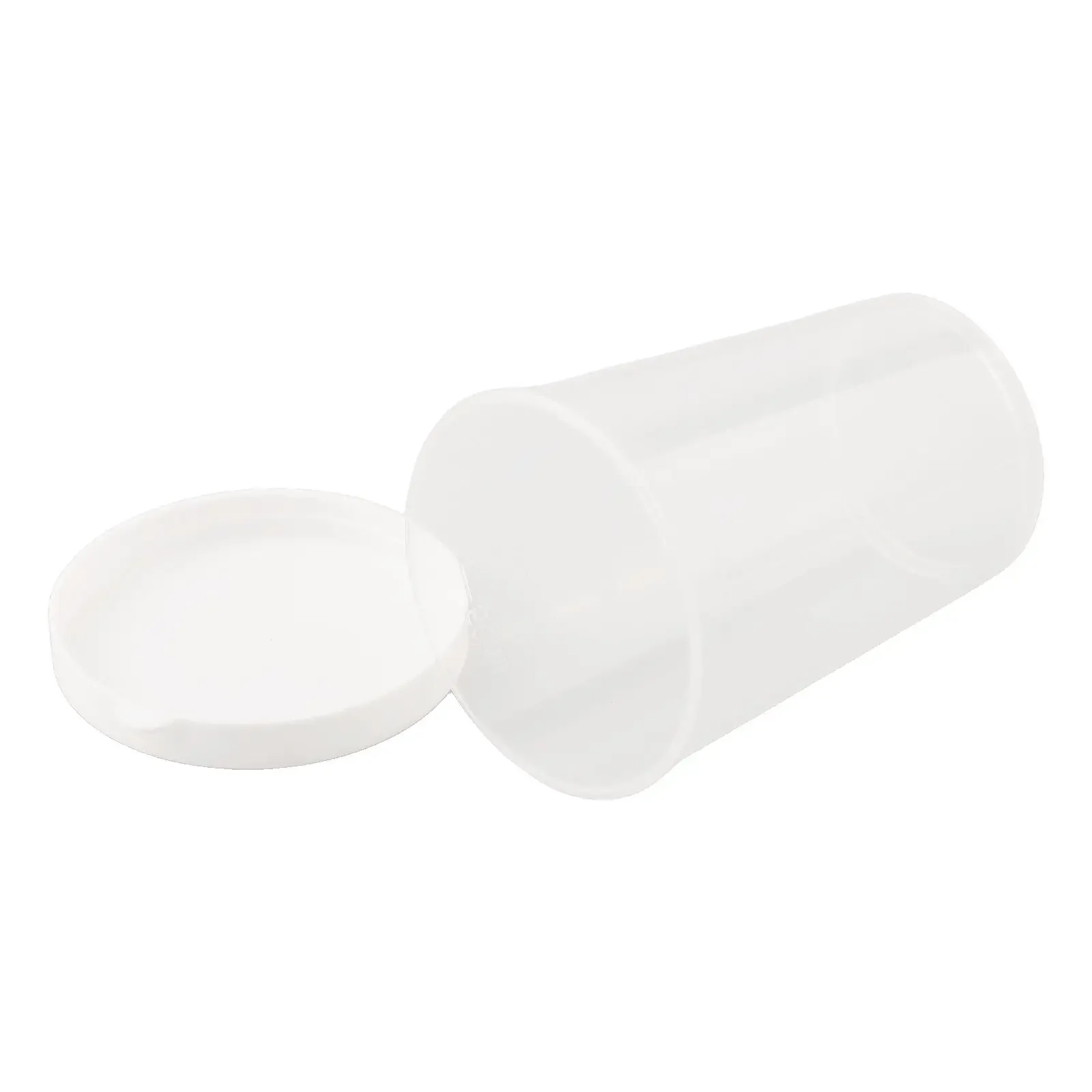 10Pcs 50ml Plastic Medicine Measuring Measure Cups With White Lids Cap With Scale Separating Cups DIY Cake Jewelry Making Tools