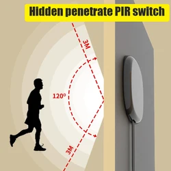 Sensore di movimento PIR Radar traforato DC12V 24V interruttore della luce a LED interruttore intelligente della luce on-Off automatico del corpo umano a infrarossi