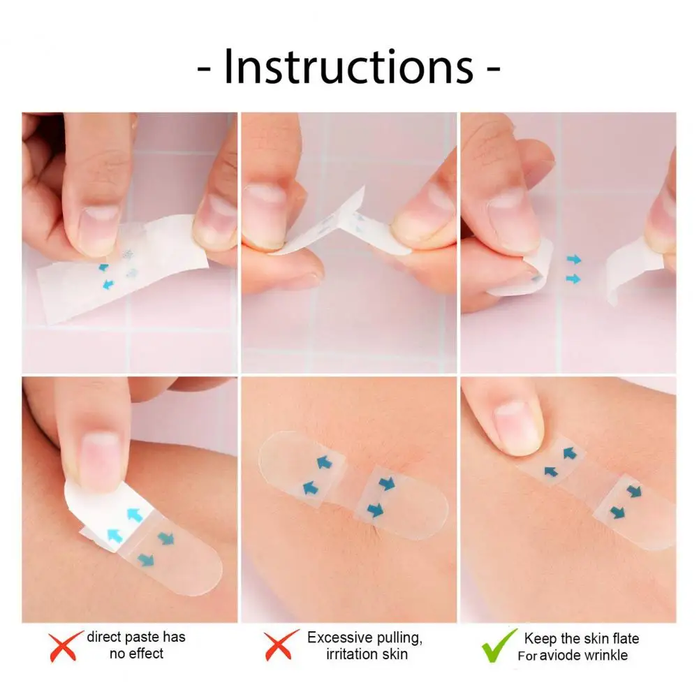 คอเทปยกเทปยกกระชับใบหน้าสําหรับคางคู่คอผิวหย่อนคล้อย 120 ชิ้นกันน้ํายืด Face Shaper สําหรับกระชับสําหรับ A