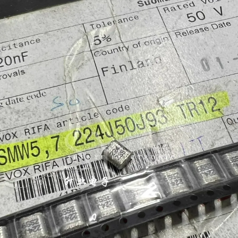 

10pcs/lot SMW5.7 SMD2220 0.22uf 50V 220nf u22 224 J Brand New Surface Mount Film Capacitor
