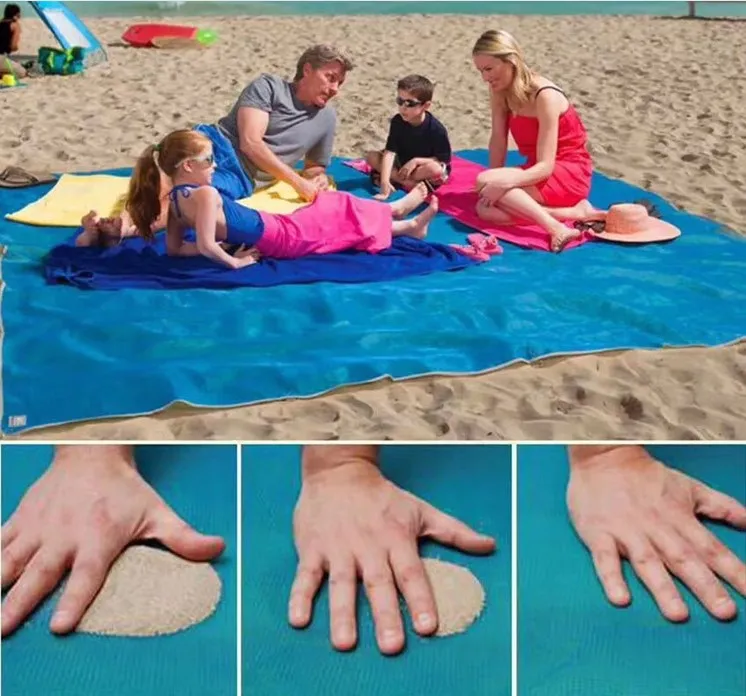 Sand Free Beach Mat Sand Free Blanket Lightweight Compact Large Beach Mat Sand-Free Outdoor Camping Mat