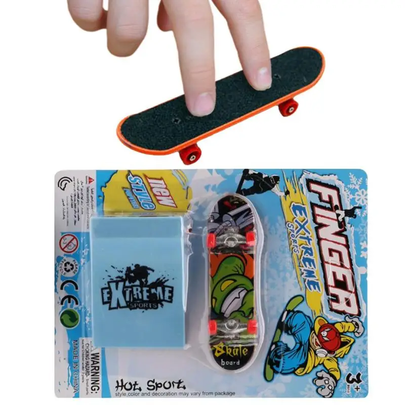 Finger Skateboard Ramp Set Mini Skateboards Kit Voor Vingers Nieuwigheid Skateboard Training Rekwisieten Voor Kinderen En Volwassenen Feestartikelen