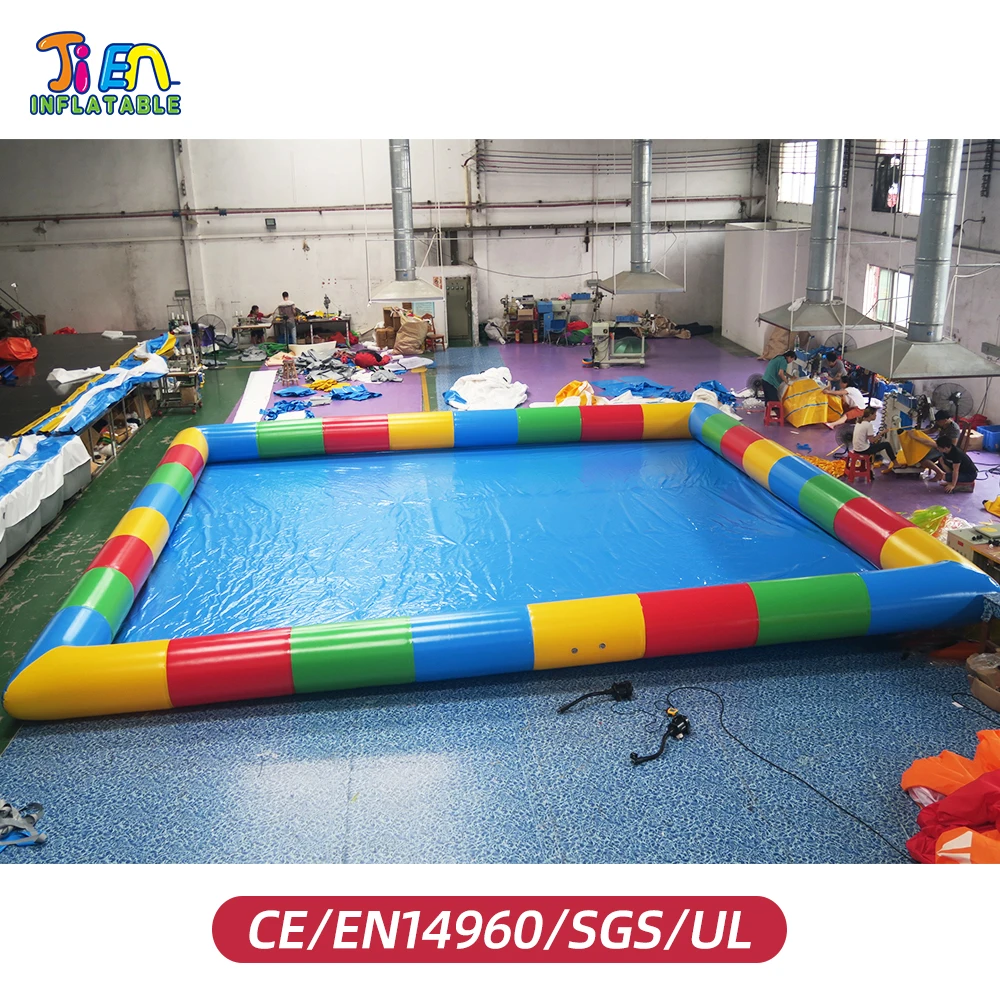 free shipping! 8x8m large inflatable pool inflatable swimming pool inflatable water pool for water toys inflatable toys pool