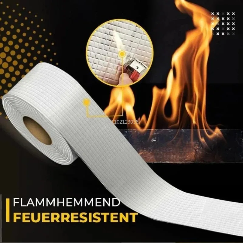 Roof Leakproof Aluminum Foil Butyl Rubber Waterproof Tape High Temperature Resistance Pipes Walls Leak Sticker Super Butyl Tapes